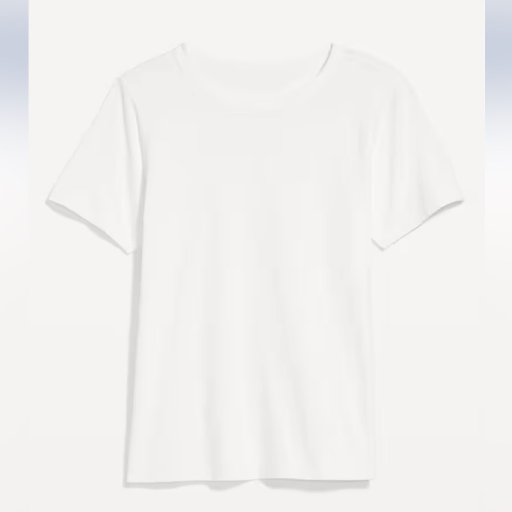 Five Old Navy Crisp White Short Sleeve Tees 5/$12 - Picture 3 of 4